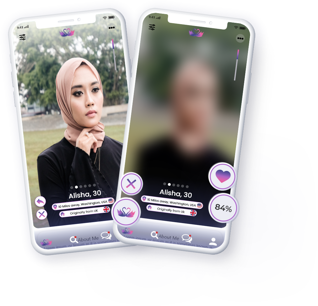 Free Islamic dating app private picture.